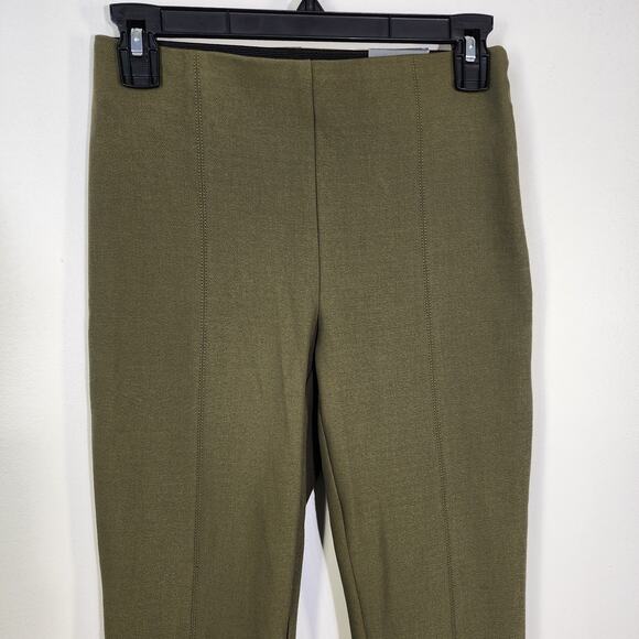 Talbots Portland Pant Womens Size 2P Slim Leg Olive Green Ankle Flat Front NWT - Picture 4 of 12